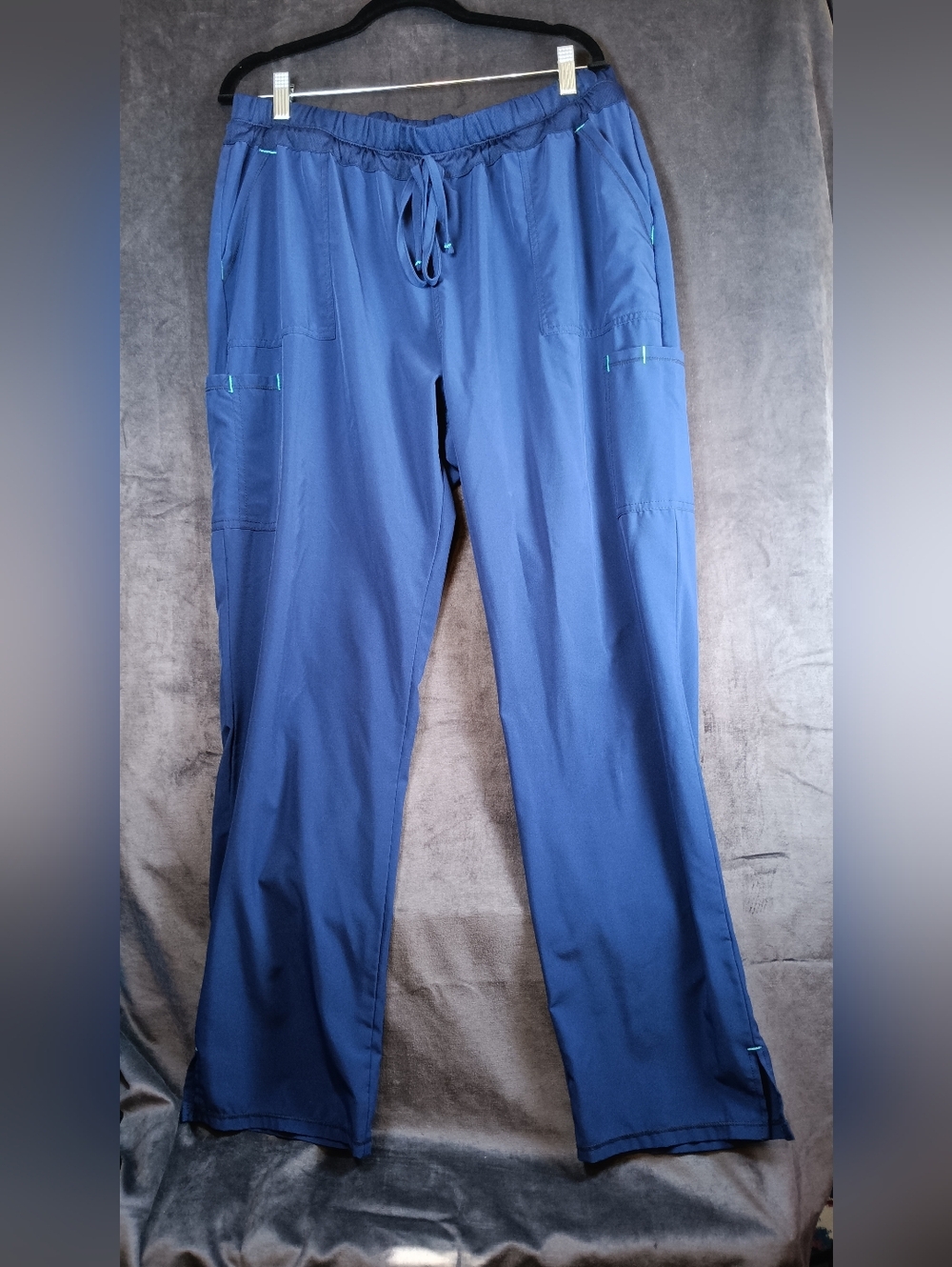 Scrubstar Blue Straight-Leg Medical Scrub Pants